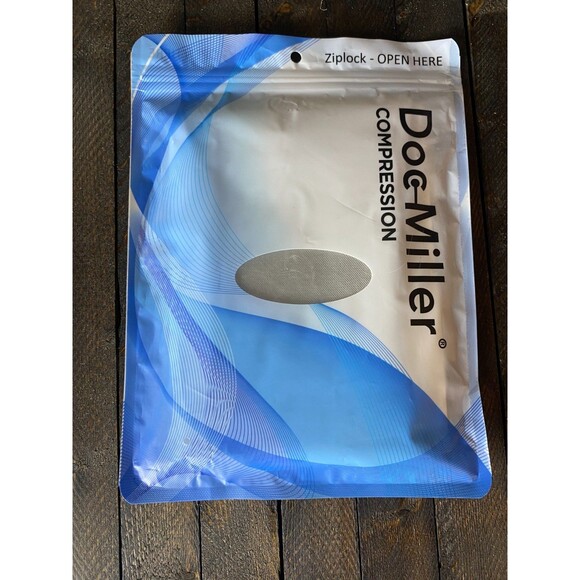 Doc Miller 1 pr Sz L Men Women Gray Open Toe Compression Sleeve 30-40 mmHg - Picture 5 of 6